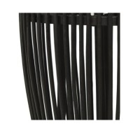 Lampe suspendue Noir Osier 40 W 25x62 cm Ovale E27