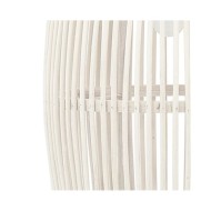Lampe suspendue Blanc Osier 40 W 27x68 cm Ovale E27