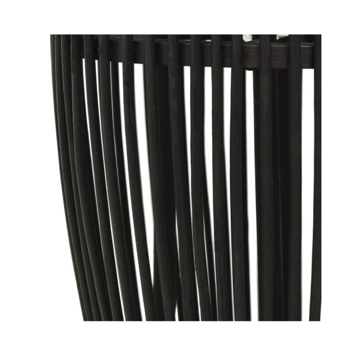 Lampe suspendue Noir Osier 40 W 27x68 cm Ovale E27