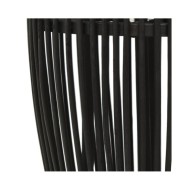 Lampe suspendue Noir Osier 40 W 27x68 cm Ovale E27