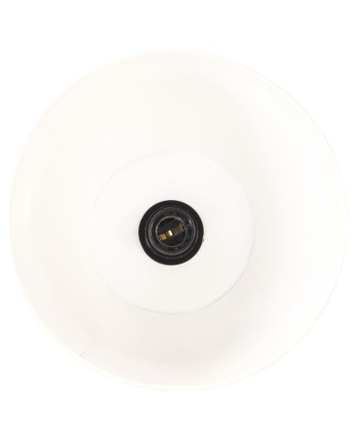 Lampadaire Blanc E27 Bois de manguier massif