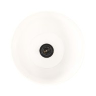 Lampadaire Blanc E27 Bois de manguier massif