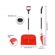 Pelle à neige Rouge 136 cm Aluminium