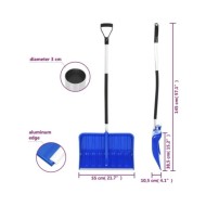 Pelle à neige Bleu 145 cm Aluminium