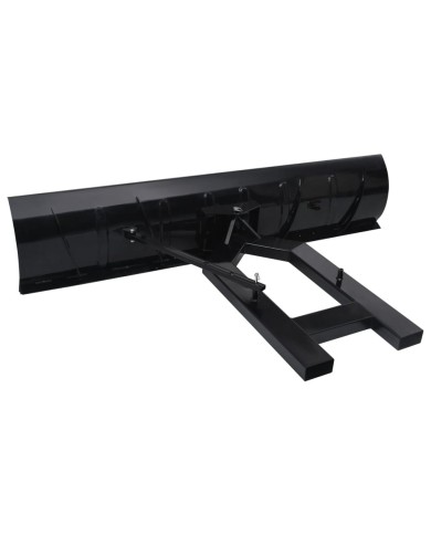 Chasse-neige pour chariot élévateur 200x48 cm Noir