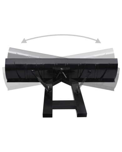 Chasse-neige pour chariot élévateur 200x48 cm Noir