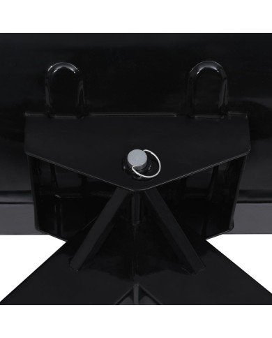 Chasse-neige pour chariot élévateur 200x48 cm Noir