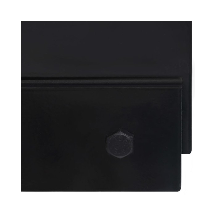 Chasse-neige pour chariot élévateur 200x48 cm Noir