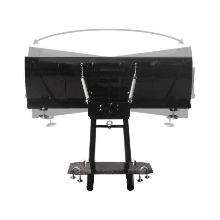 Chasse-neige pour VTT 115x38 cm Noir