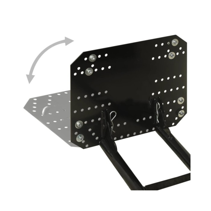 Chasse-neige pour VTT 115x38 cm Noir