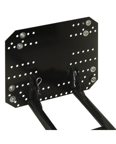 Chasse-neige pour VTT 115x38 cm Noir