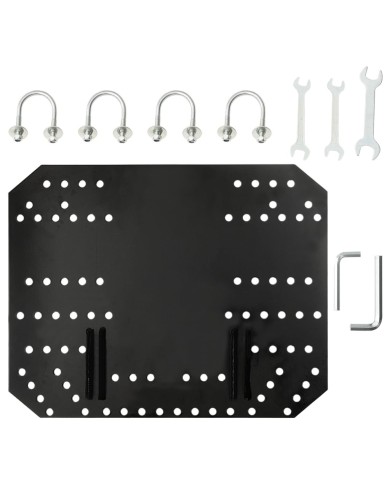 Chasse-neige pour VTT 115x38 cm Noir