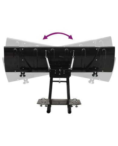 Chasse-neige pour VTT 150x38 cm Noir