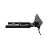 Chasse-neige pour chariot élévateur 150x38 cm Noir