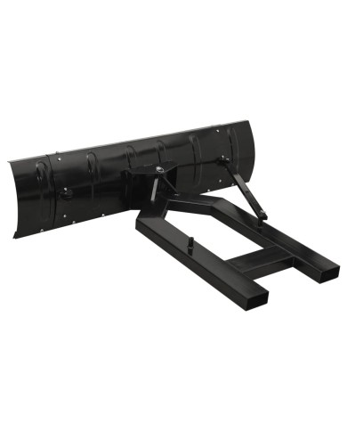 Chasse-neige pour chariot élévateur 150x38 cm Noir