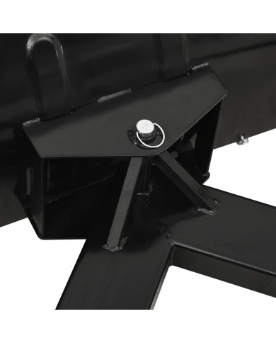 Chasse-neige pour chariot élévateur 150x38 cm Noir