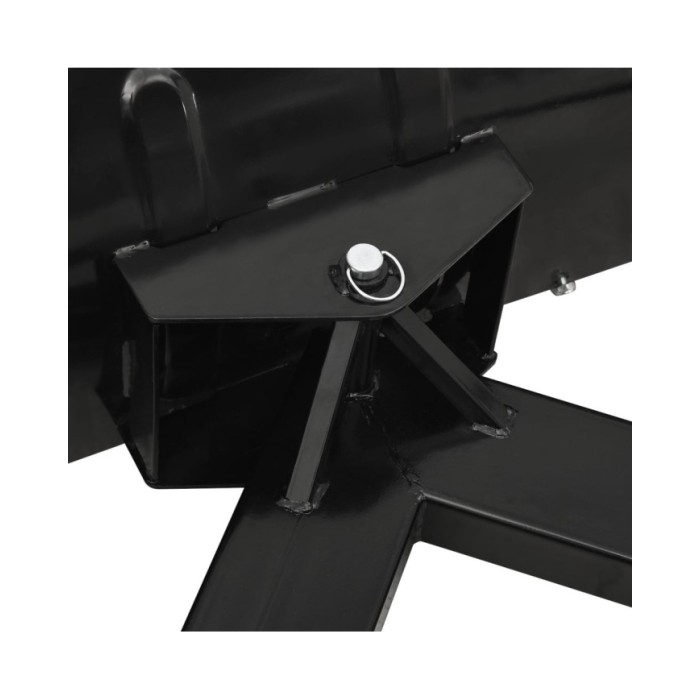 Chasse-neige pour chariot élévateur 150x38 cm Noir