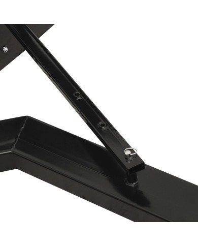 Chasse-neige pour chariot élévateur 150x38 cm Noir