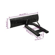 Chasse-neige pour chariot élévateur 150x38 cm Noir