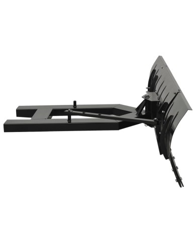 Chasse-neige pour chariot élévateur 200x48 cm Noir