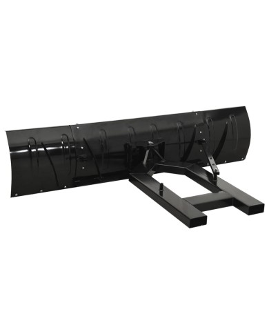 Chasse-neige pour chariot élévateur 200x48 cm Noir