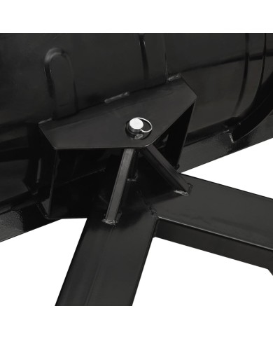 Chasse-neige pour chariot élévateur 200x48 cm Noir