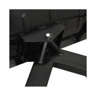 Chasse-neige pour chariot élévateur 200x48 cm Noir