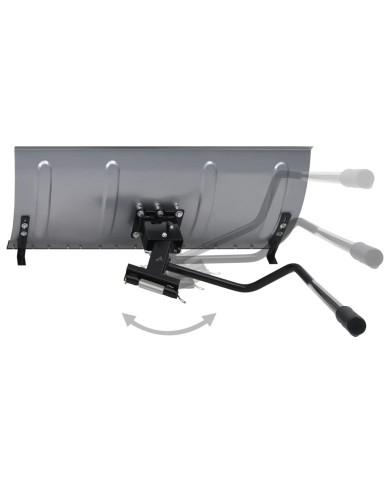 Pare-neige pour tondeuse à gazon avec adaptateur 100 cm