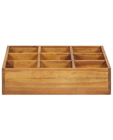 Lit surélevéde jardin à herbes Bois d'acacia massif 60x60x15 cm