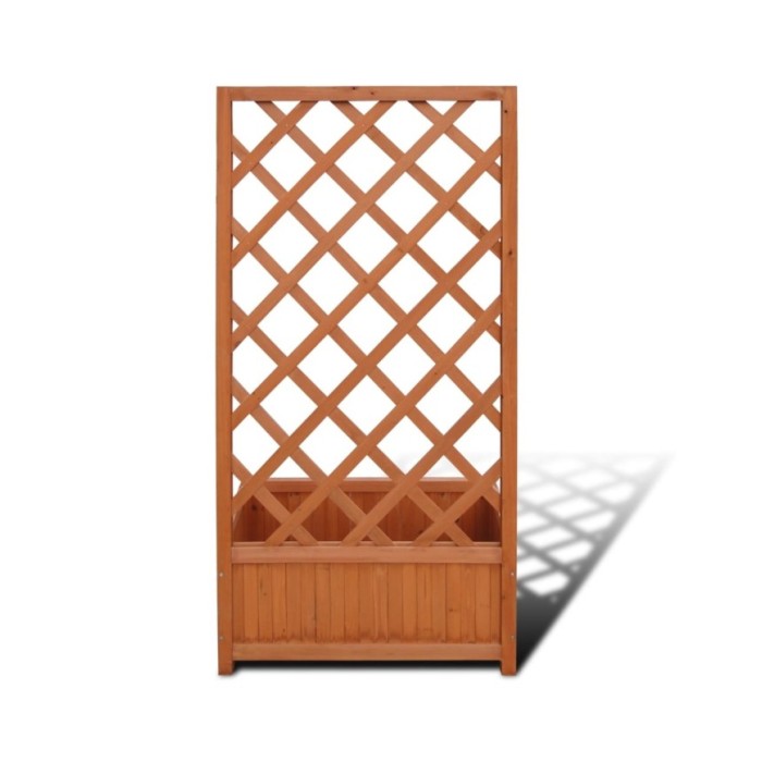 Jardinière en treillis 70 x 30 x 135 cm