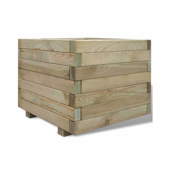 Lit surélevé 50x50x40 cm Bois Carré