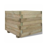 Lit surélevé 50x50x40 cm Bois Carré