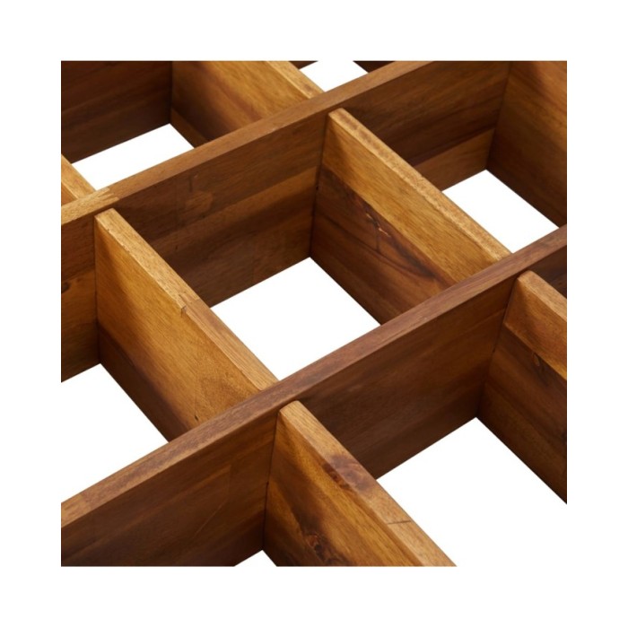 Lit surélevéde jardin à herbes Bois d'acacia massif 60x60x15 cm