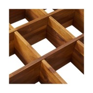 Lit surélevéde jardin à herbes Bois d'acacia massif 60x60x15 cm