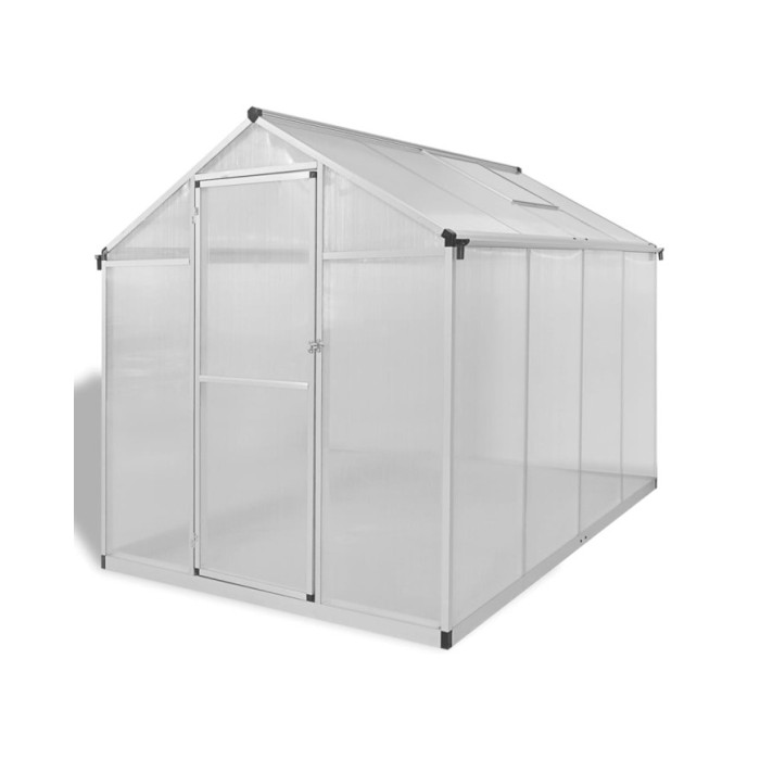 Serre renforcée en aluminium avec cadre de base 4,6 m² 