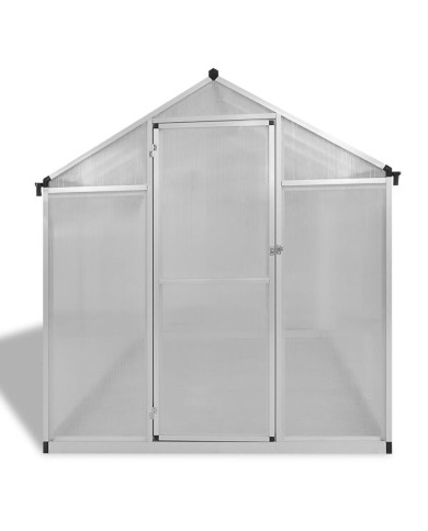 Serre renforcée en aluminium avec cadre de base 4,6 m² 