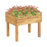 Jardinière surélevée 50x40x45 cm Bois massif d'acacia