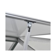 Serre renforcée en aluminium avec cadre de base 4,6 m² 