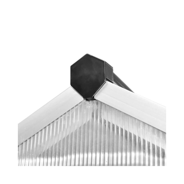 Serre renforcée en aluminium avec cadre de base 4,6 m² 