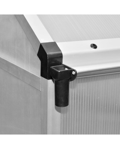 Serre renforcée en aluminium avec cadre de base 4,6 m² 