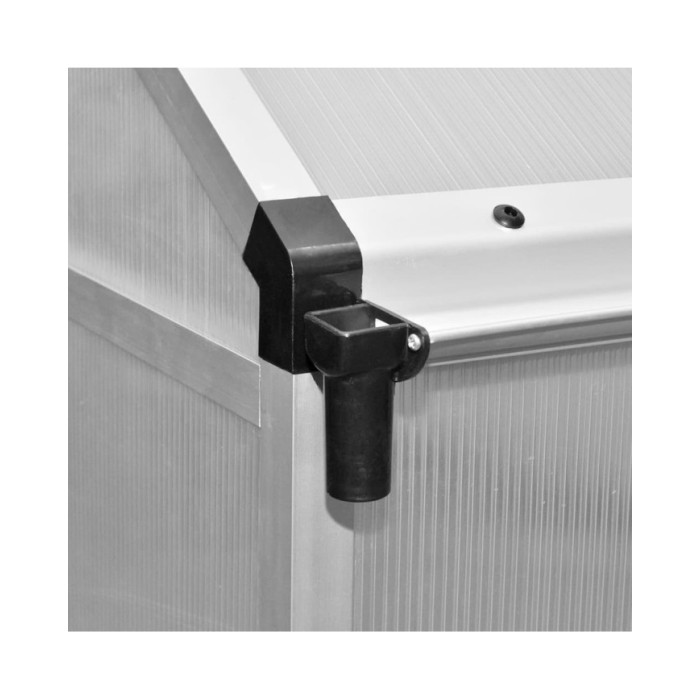 Serre renforcée en aluminium avec cadre de base 4,6 m² 