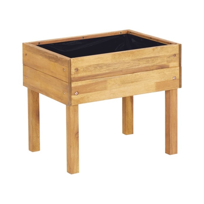 Jardinière surélevée 50x40x45 cm Bois massif d'acacia