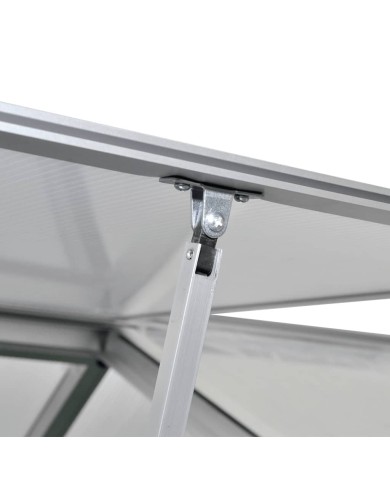 Serre renforcée en aluminium avec cadre de base 7,55 m² 