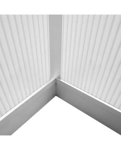 Serre renforcée en aluminium avec cadre de base 7,55 m² 