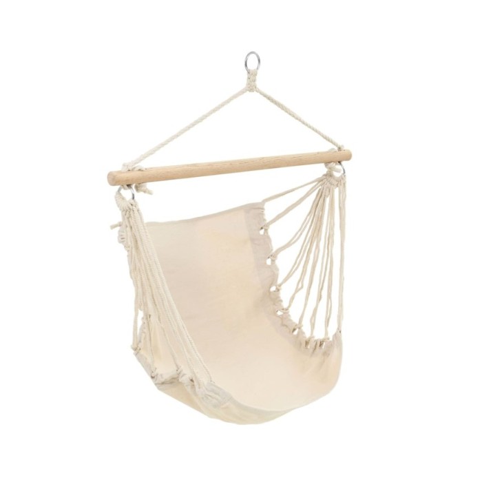 Hamac couleur crème 185 x 125 cm