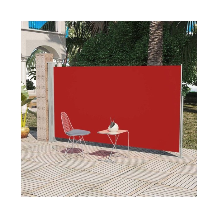 Auvent latéral de patio 160x300 cm Rouge 