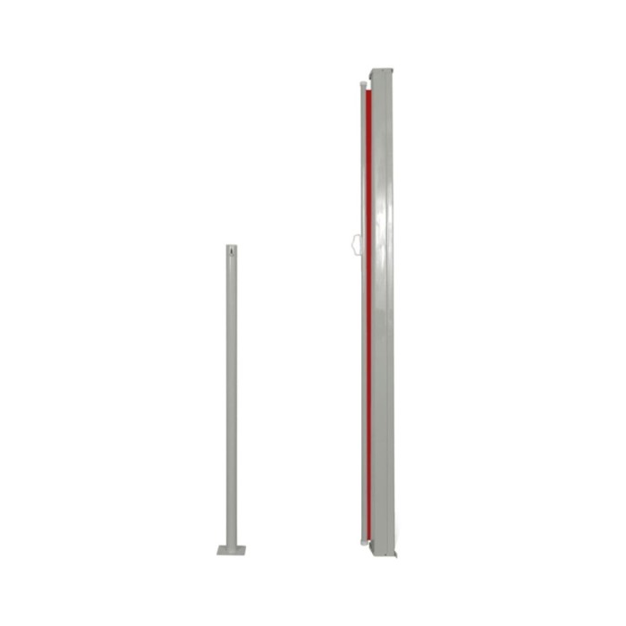 Auvent latéral de patio 160x300 cm Rouge 