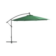 Parasol en porte-à-feux et poteau métallique 350 cm Vert