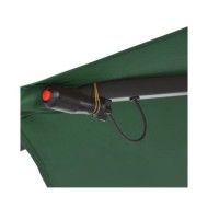 Parasol en porte-à-feux et poteau métallique 350 cm Vert