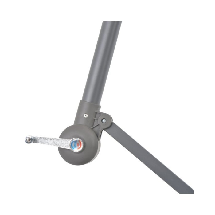 Parasol en porte-à-feux et poteau métallique 350 cm Vert
